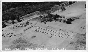 Vista Grande California Civilian Conservation Corps Camp Real Photo PC AA83127