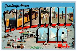 1967 Greetings From Wildwood By The Sea New Jersey NJ Correspondence Postcard