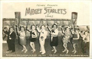 Postcard RPPC 1942 Midget Starlets Henry Kramer #6947 Interior TP24-2574