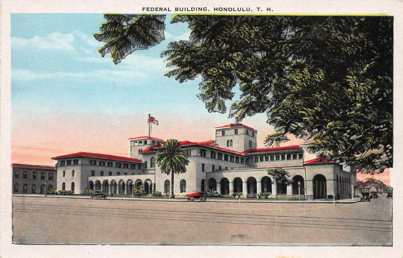 Federal Building, Honolulu, Territory of Hawaii, Early Postcard, Unused