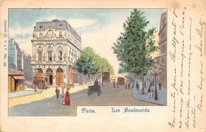 US6558 paris les boulevards chariot litho  france