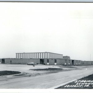 c1950s Lamont, IA RPPC Modern Starmont School Real Photo Postcard Vtg A105