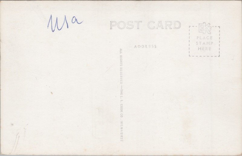 USA Milwaukee General Mitchell Field Layton ave Cudahy Wisconsin RPPC 09.70 