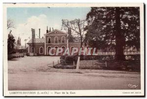 Postcard Old Lamotte Beuvron Station Square