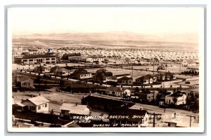 RPPC Residential Section Boulder City Nevada NV UNP Frashers Photo Postcard R6