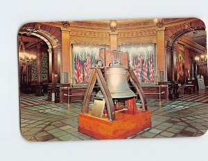 Postcard Replica of the Liberty Bell State Capitol Building Lansing Michigan USA