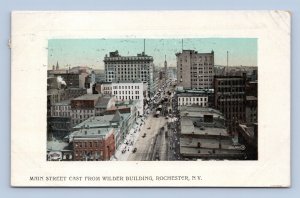 Main Street View East From Wilder Building Rochester NY 1909 DB Postcard O3