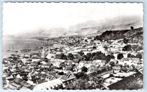 RPPC General view Saint-Pierre before Pelee eruption Martinique repro Postcard