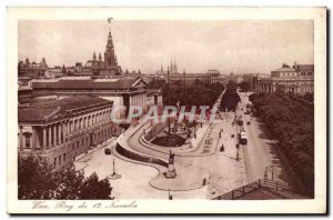 Austria Wien Austria Old Postcard Ring of 12 November