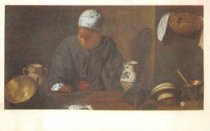 THE SERVANT DIEGO VELAZQUEZ ART INST CHICAGO BLACK AMERICANA POSTCARD (c.1950s)