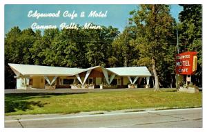 Edgewood Cafe & Motel, Cannon Falls, MN Postcard