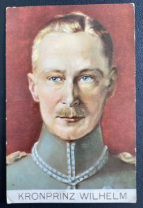 Mint Germany Picture Postcard Crown Prince Wilhelm