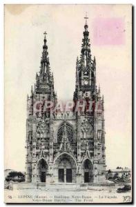 Old Postcard Lepine Notre Dame Facade