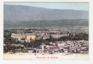 LEBANON, c1910 ppc. BAALBECK, Panorama, unused.