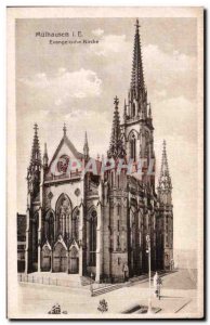 Postcard Old Muihausen Evangelical Church