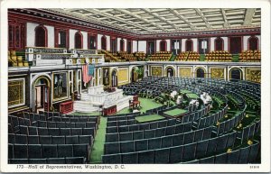 postcard Washington DC - U.S. Capitol Hall of Representatives - Lake Luzerne