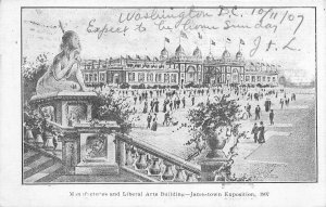 Manufactures & Liberal Arts Building Jamestown Exposition 1907 Vintage Postcard