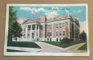 .01 UNUSED POSTCARD - HIGH SCHOOL, KNOXVILLE, TENN. CREASE & STAIN LOWER RIGHT
