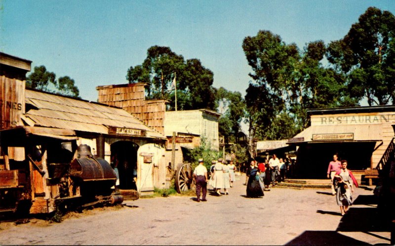 California Buena Park Knott's Berry Farm Restored Gold Rush Town On Tann...