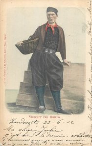 Dutch folk types costumes milkmaids fishermen Netherlands 1900`s postcards lot 