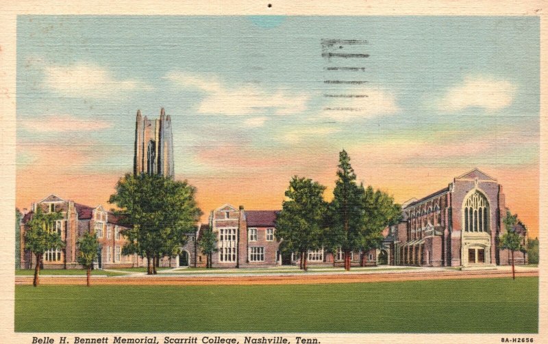 Vintage Postcard 1930's Belle H. Bennett Memorial Scarritt College Nashville TN