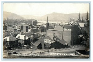 c1910's Bird's Eye View Of Piston And Ledge RPPC Photo W.J Harris Postcard 