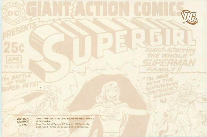 Postcard Art of Vintage DC Comics Action Comics #373 April 1969