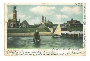 B82481 Germany Holtenau bei Kiel Kanalmundung Litho 1905  front back image