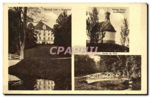 Postcard Old Helling Kreuz Gruftkapelle Party Im Park Egglkofen Upper Bavaria