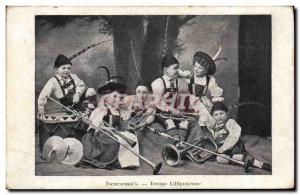 Postcard Old Dwarf Dwarves Tschuschke & # 39s Troop Lilliputienne