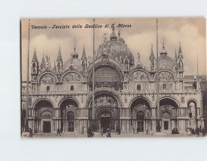 Postcard Facciata della Basilica di S. Marco Venice Italy