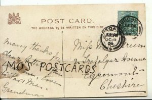 Genealogy Postcard - Green - Trafalgar Avenue - Egremont - Cheshire - Ref 8408A