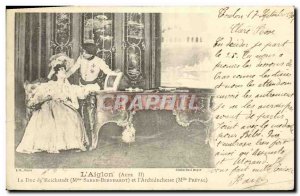 Postcard Ancient Theater L & # 39Aiglon Duke of Reichstadt Sarah Bernhardt an...