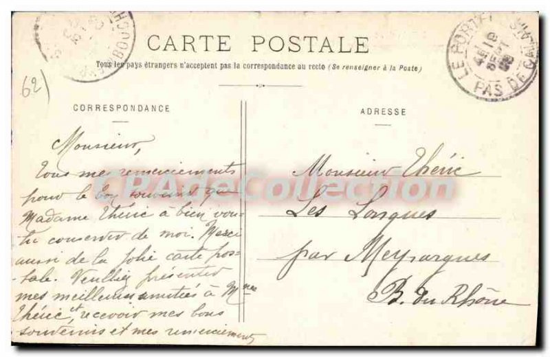 Old Postcard Le Portel The Epi low Maree