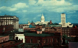 USA Courthouse Capitol City Hall Atlanta Georgia Vintage Postcard 08.71