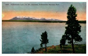 Yellowstone National Park,  Yellowstone Lake and Mt. Sheridan
