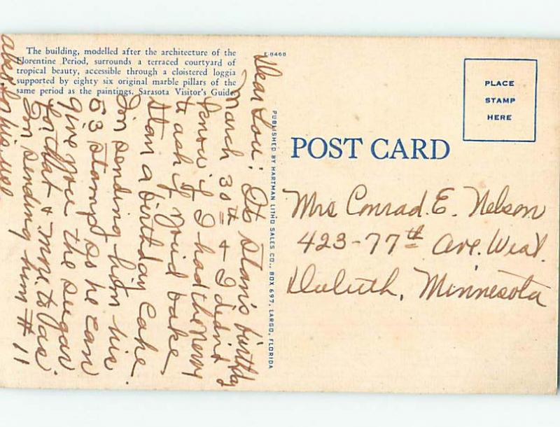 Linen MUSEUM SCENE Sarasota Florida FL hr1453