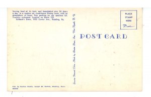 PA - Reading. Gelbach's Diner ca 1950's