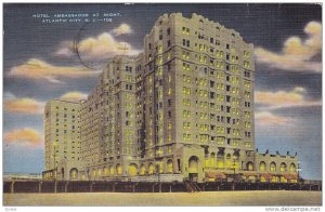 Hotel Ambassador at Night, Atlantic City, New Jersey, PU-1946