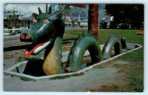 KELOWNA, British Columbia B.C. Canada ~ THE OGOPOGO Lake Monster   Postcard