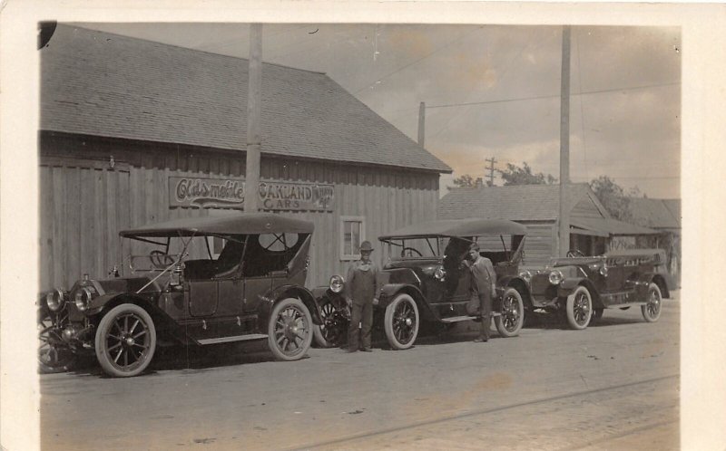 H12/ Amarillo Texas  RPPC Postcard c10 Oakland Hays Oldmobile Dealer 13