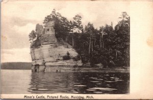 Postcard Miner's Castle, Pictured Rocks in Munising, Michigan