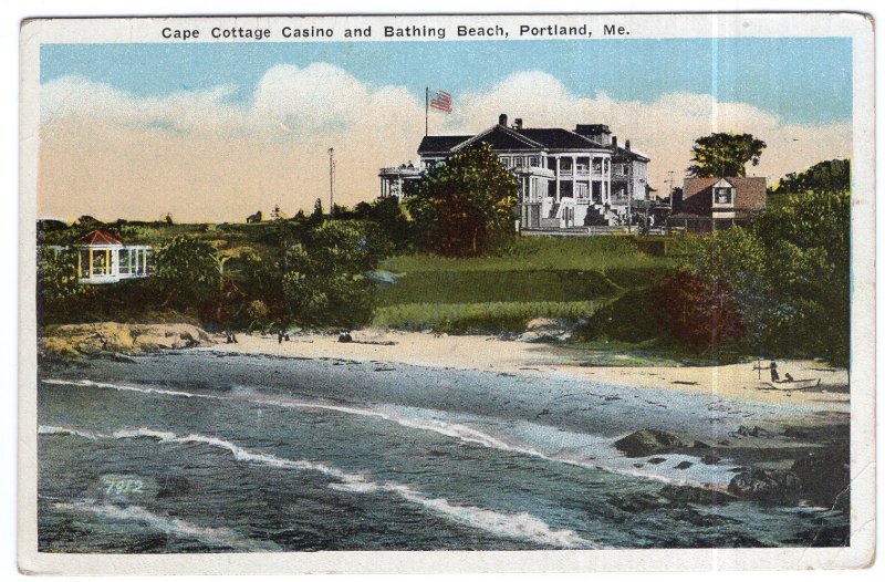 Portland, Me., Cape Cottage Casino and Bathing Beach