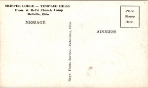 Postcard Skipper Lodge Templed Hills Church Camp in Bellville, Ohio