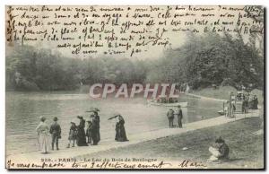 Paris - 16 - Wood Bouogne - The Lake Old Postcard