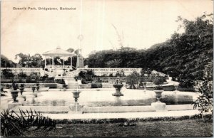 Postcard Barbados Bridgetown Queen's Park Water Fountain ~1910 M48