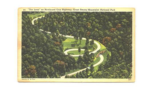 Newfound Gap Highway, Great Smoky Mountains Park, North Carolina, Used 1950