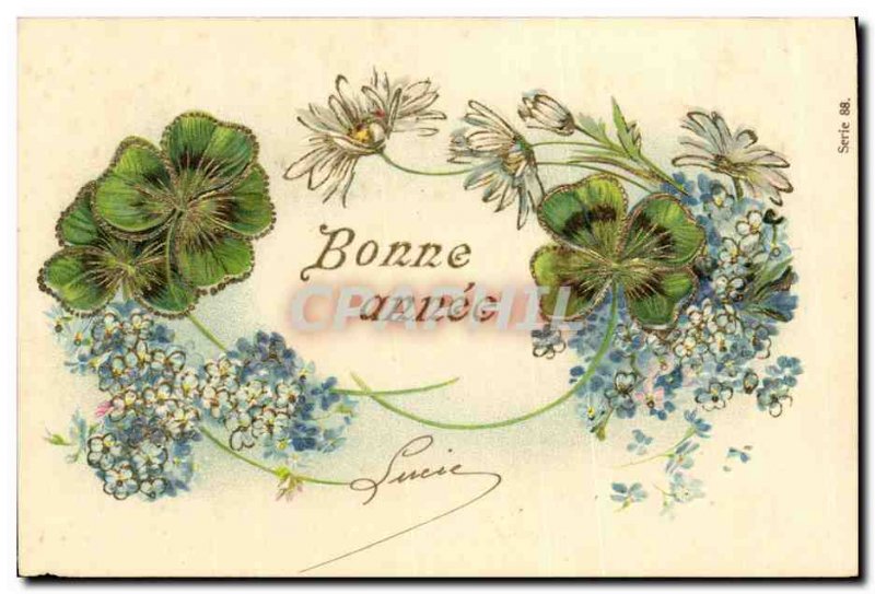 Old Postcard Fantasy Flowers