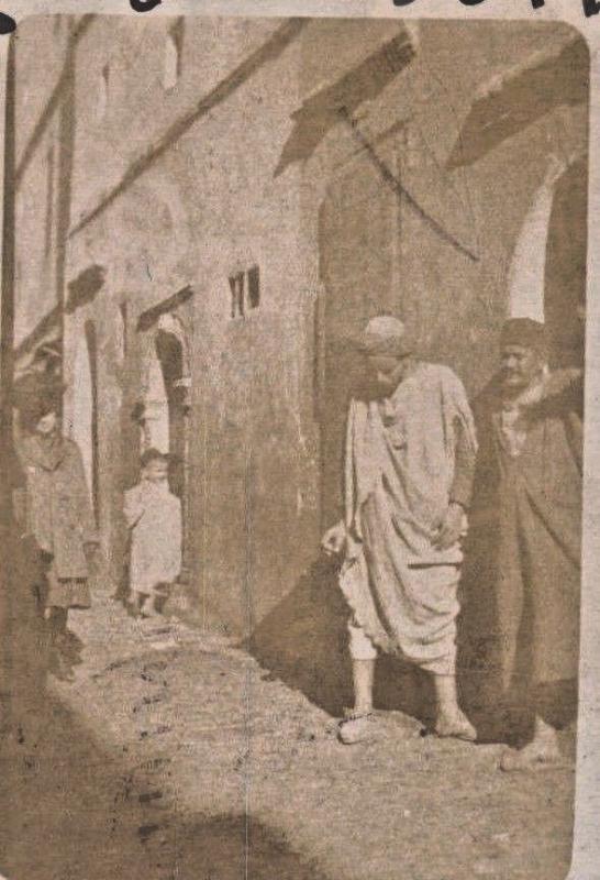 ALGER ALGERIA AFRICA-APPEARS TO BE SNOW~NOTE IN MESSAGE-REAL PHOTO POSTCARD 1905