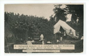 CA - San Francisco. Apr 18, 1906 Earthquake/Fire.Refugees Camp !NOT A PC!